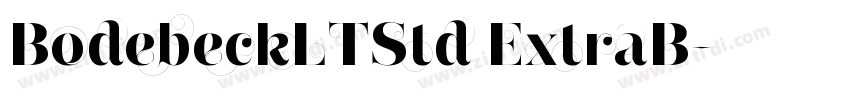 BodebeckLTStd ExtraB字体转换